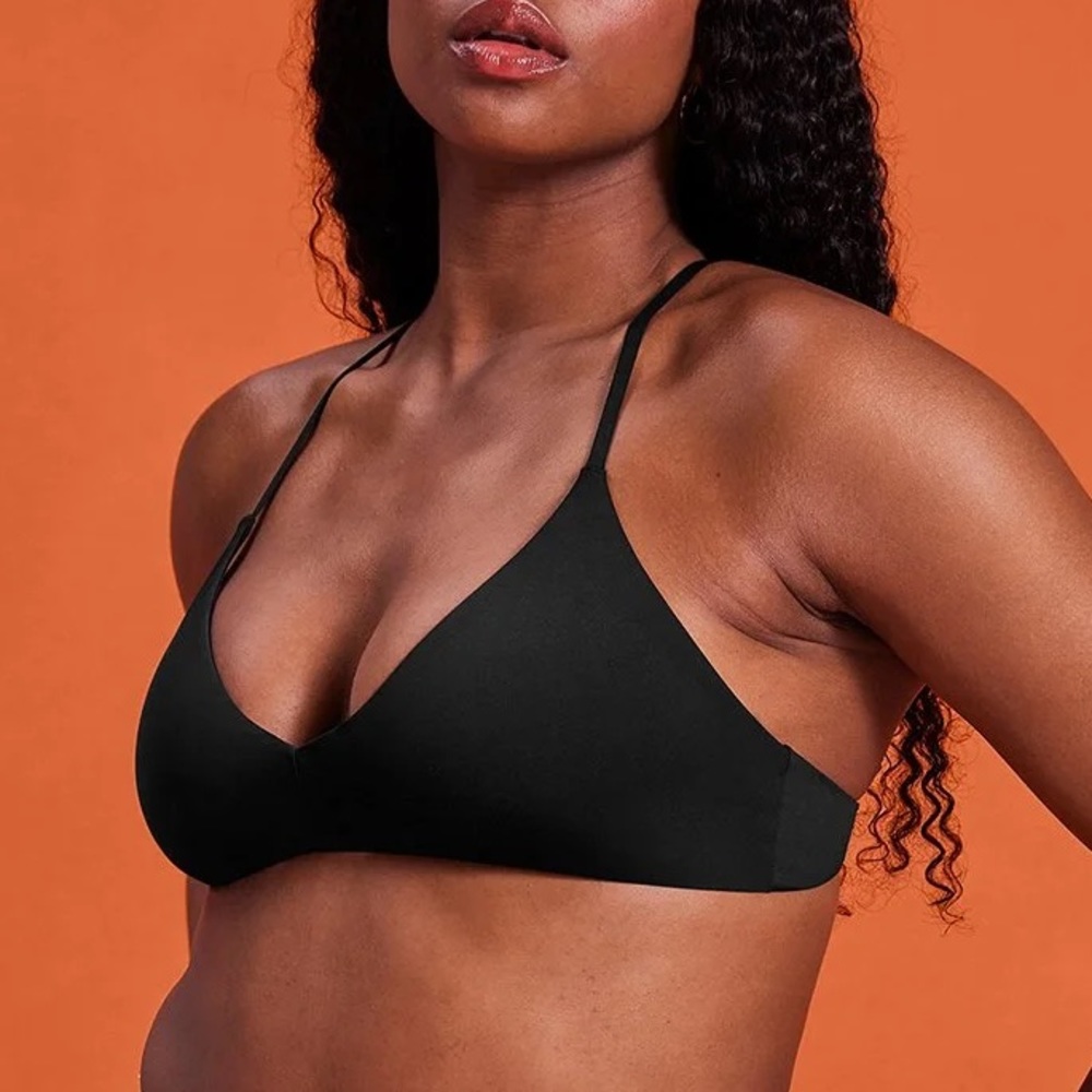Girlfriend Collective Black Lanai Bikini Top